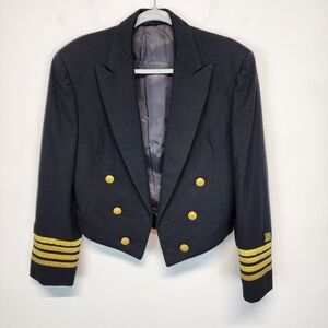 Vintage United States Naval Academy Wool Jacket Size S Jacob Reeds Sons 60s